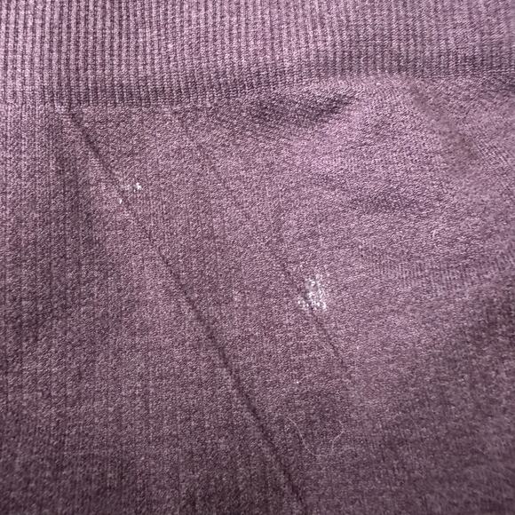 Lululemon In The Flow Crop II Heathered Black Cherry Leggings Size 4 - Picture 8 of 12